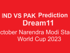 IND VS PAK Dream11 Prediction: 14 October Narendra Modi Stadium World Cup 2023 IND VS PAK Dream11 Prediction