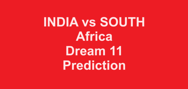 INDIA vs SOUTH Africa