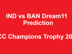 IND vs BAN Dream11 Prediction, ICC Champions Trophy 2025 IND vs BAN Dream11 Prediction
