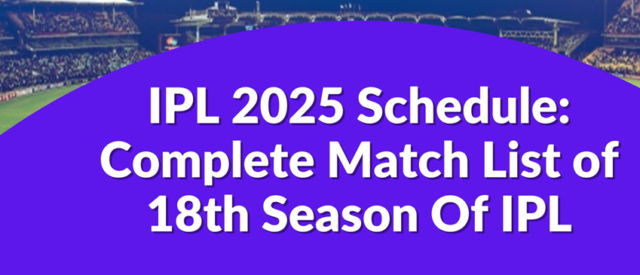 IPL 2025 Schedule